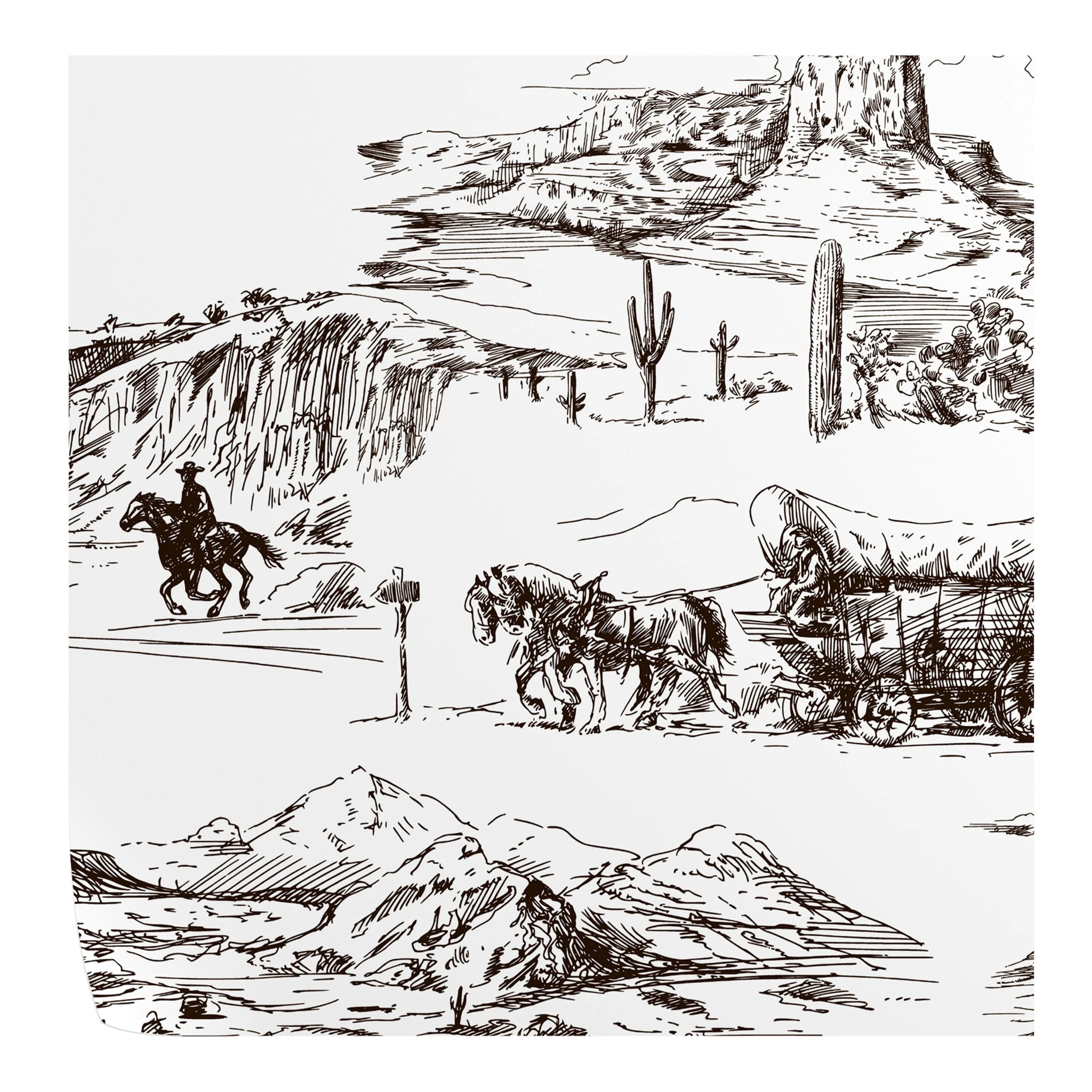 Carta da Parati Western