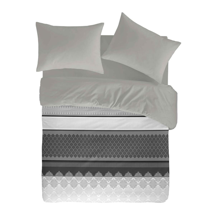 Housse de couette MARBLE en coton - noir - vendue seule