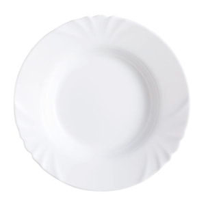 Assiette creuse blanche 23 cm Cadix - Luminarc