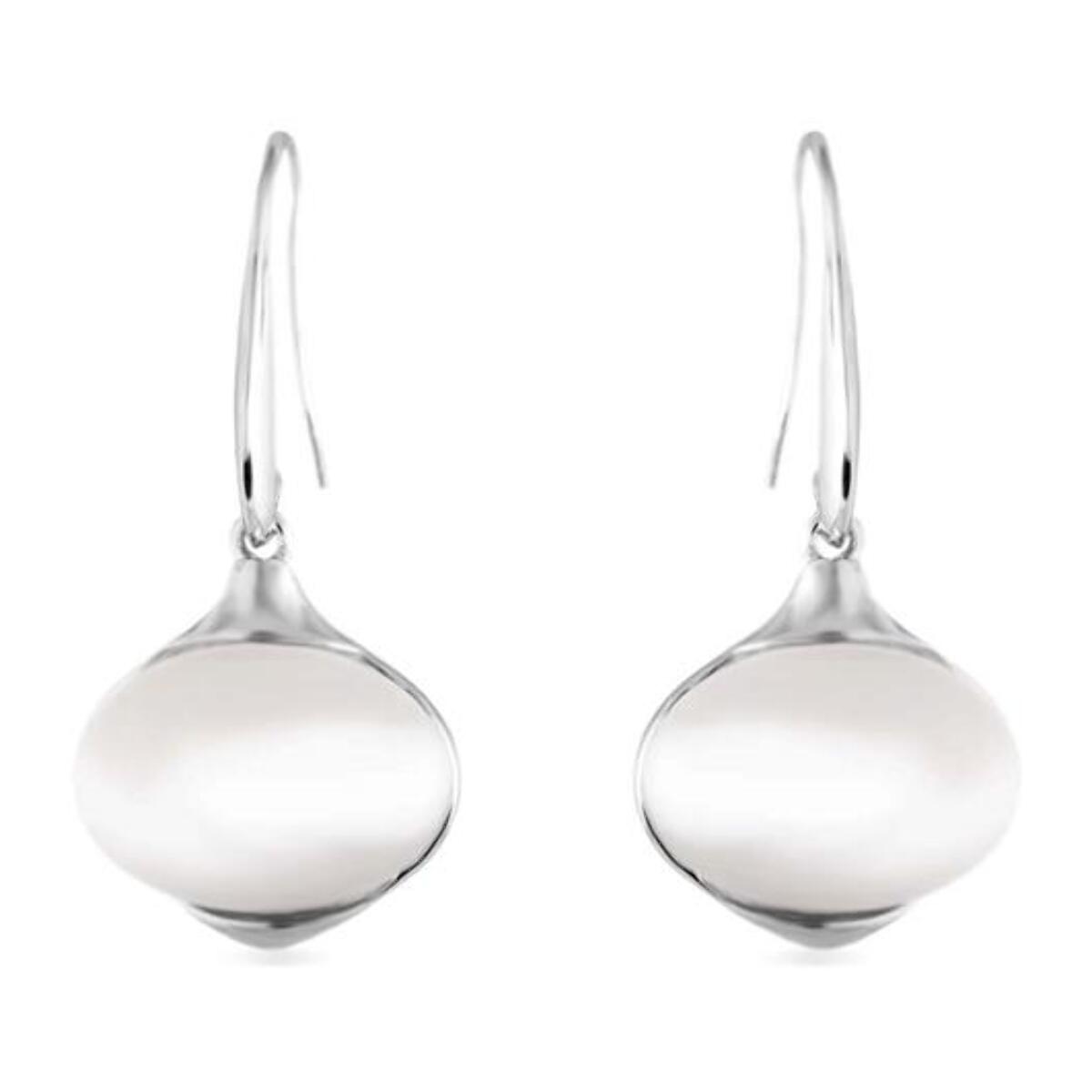 Pendientes Lux by Lux acabados en Rodio