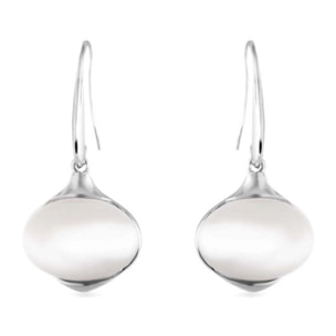 Pendientes Lux by Lux acabados en Rodio