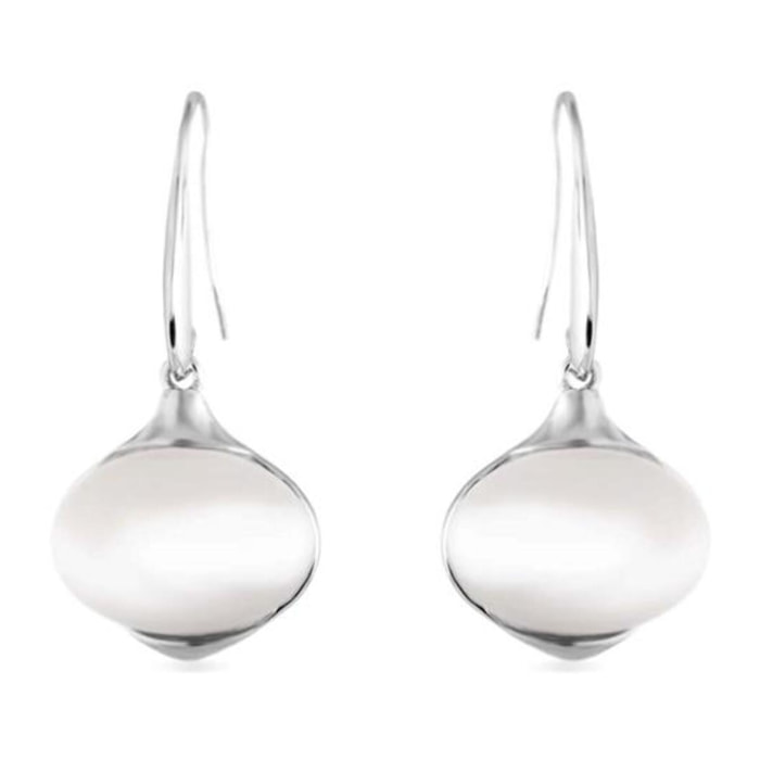 Pendientes Lux by Lux acabados en Rodio