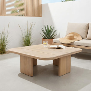 Table basse de jardin carrée bois d'acacia  KAINA