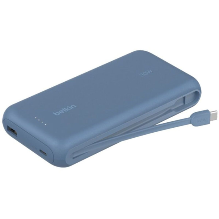 Batterie externe BELKIN 20000 mAh avec cable USB-C intégre bleu