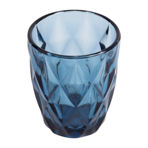 Juego de 4 vasos de cristal de 260cl azul san ignacio