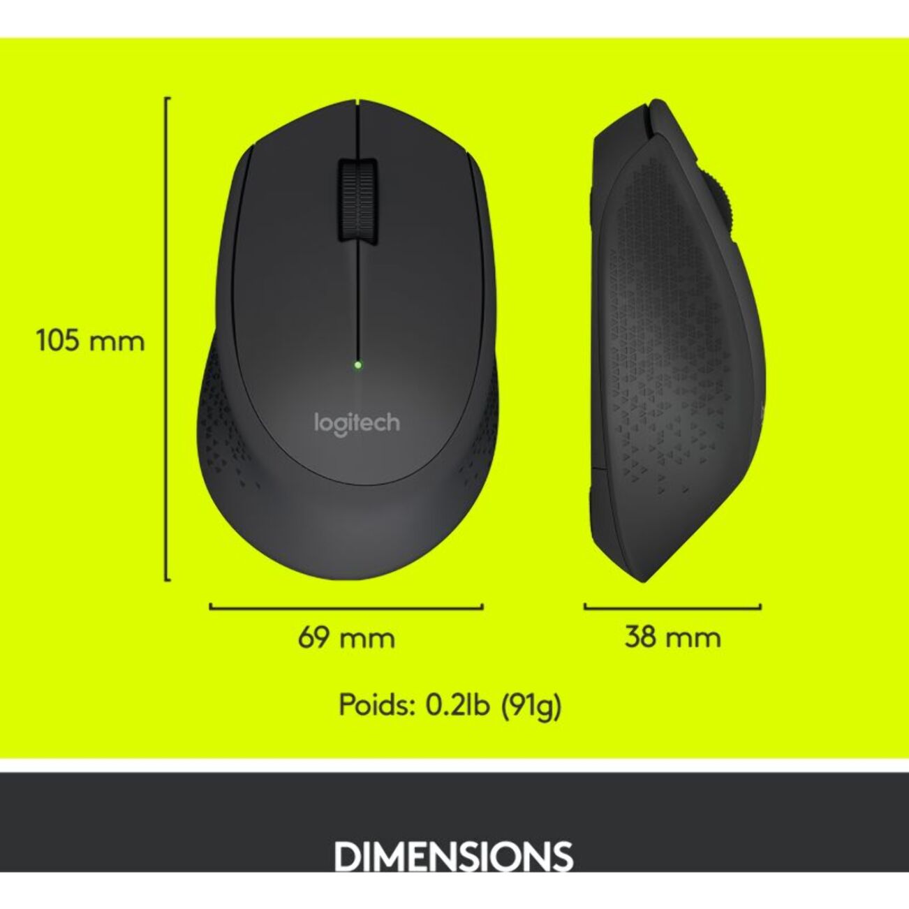 Souris sans fil LOGITECH M280 Noire