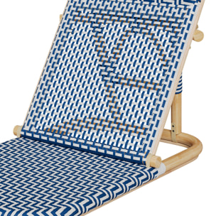 Chaise de plage Favignana bleu marine pliable