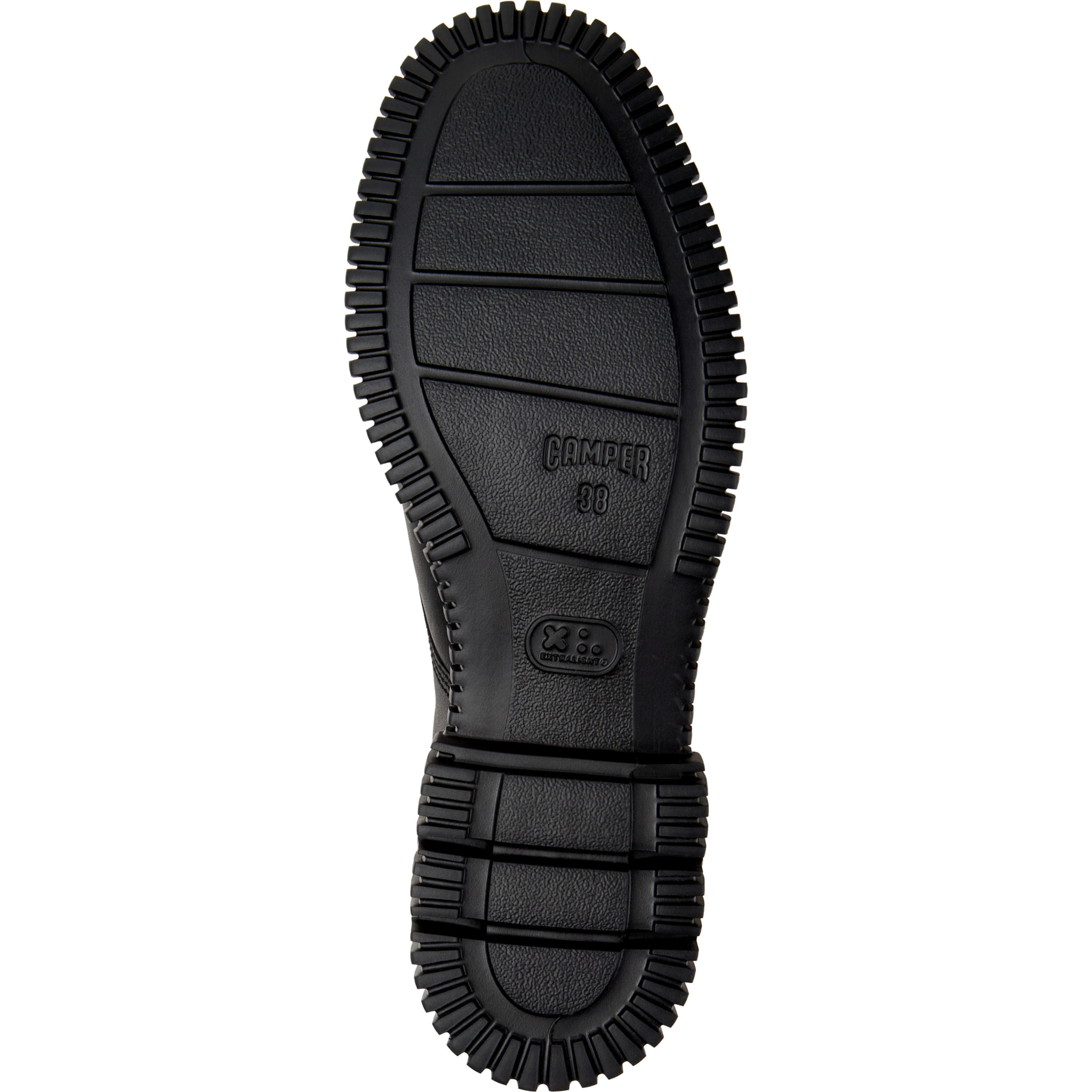 Zapatos de cordones - CAMPER Pix - Negro - Piel lisa