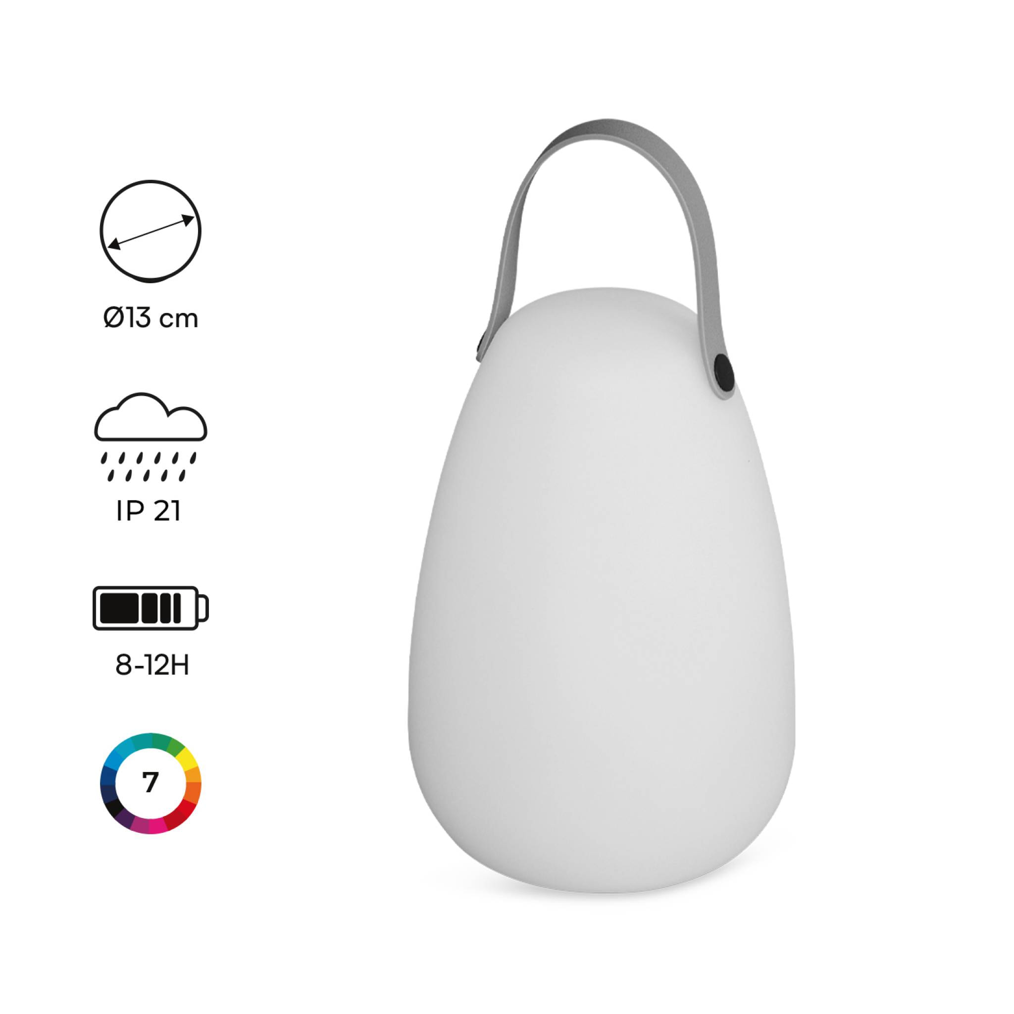 Lampe de table nomade intérieur/extérieur sans fil  LUCIE