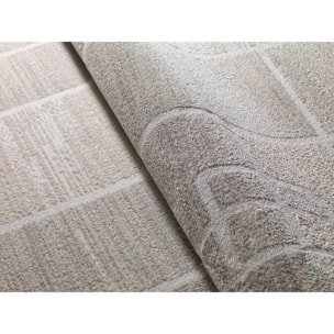 HL-ORIGIN Alfombra geométrica de pelo corto en color crema, varias medidas disponibles