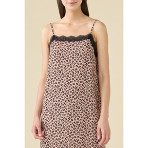 Camicia da notte in viscosa articolo animalier lover. Noidinotte