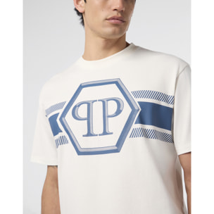 PHILIPP PLEIN Camiseta de cuello redondo y manga corta HEXAGON