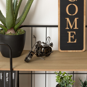 Moto déco Imran l.20cm métal