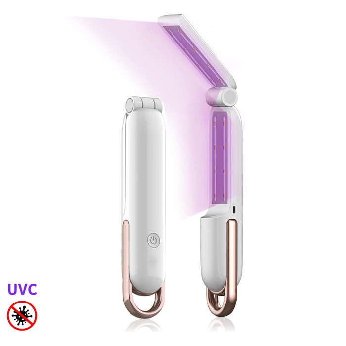 Lampada UVC pieghevole con 16 LED UV.