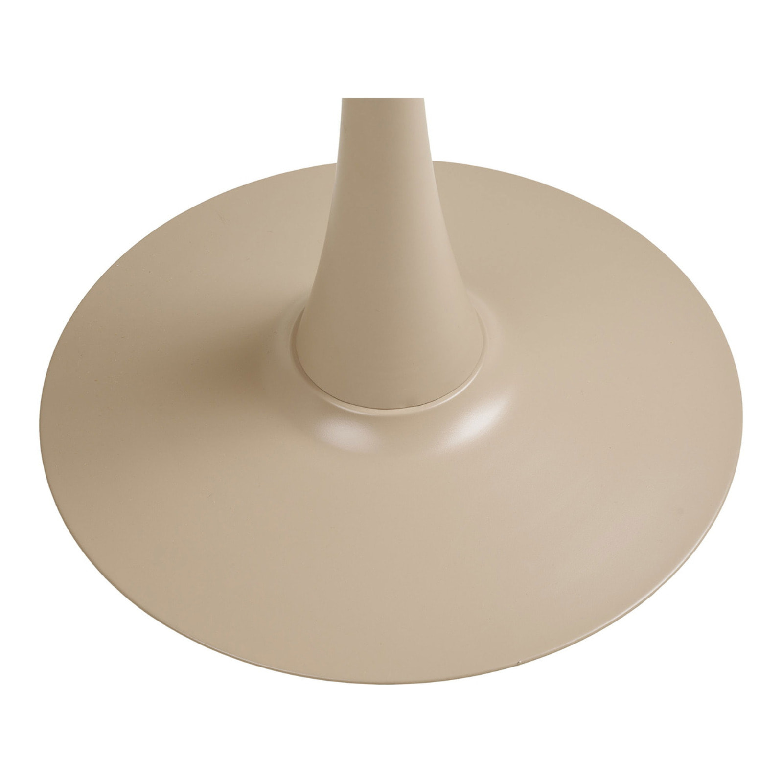 Tavolo bistro Meira in acciaio taupe ø60 cm