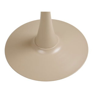 Tavolo bistro Meira in acciaio taupe ø60 cm