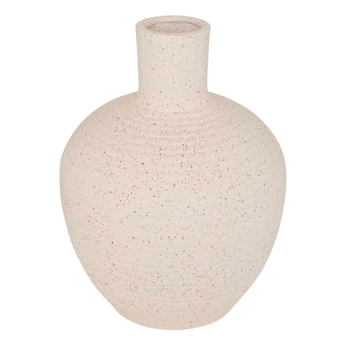 Vase Ted Boule 26x26x33 cm Blanc