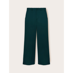 Motivi - Pantalones palazzo de satén - Verde