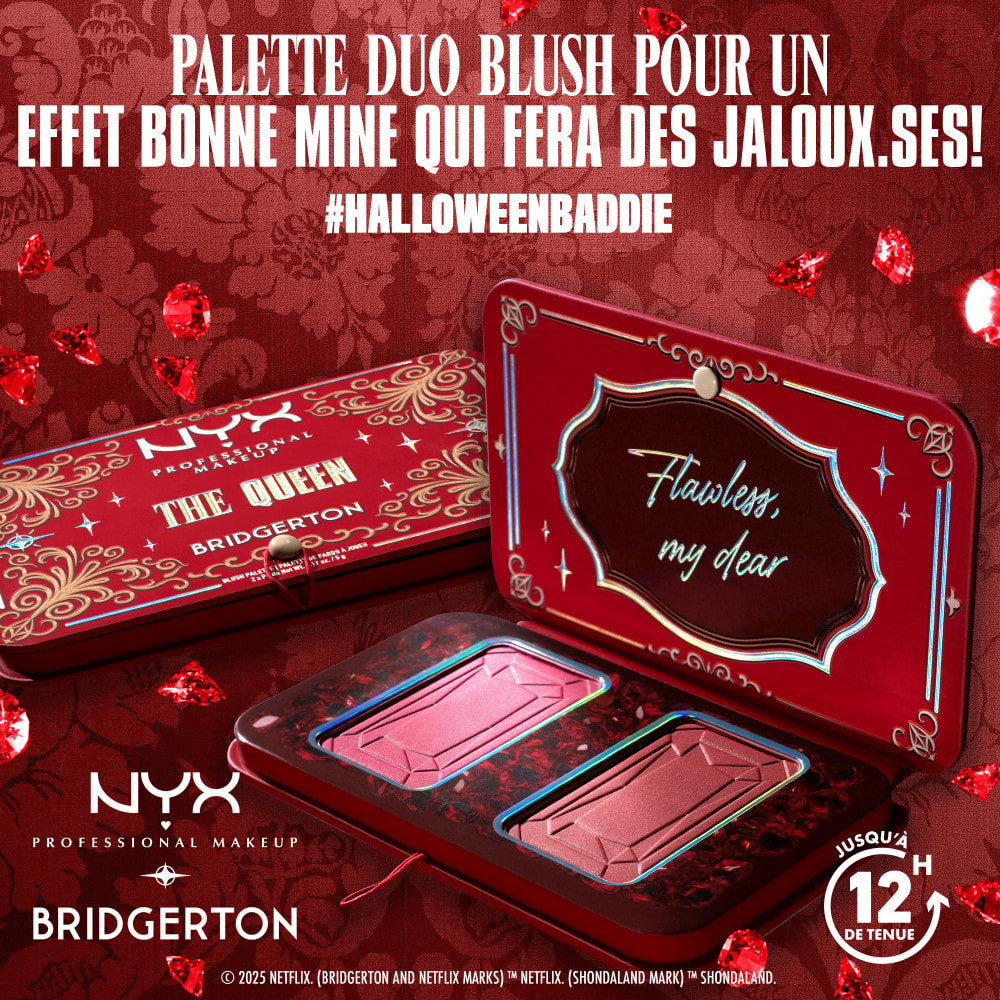 NYX Professional Makeup Collection Limitée Bridgerton Palette Duo Blush THE QUEEN