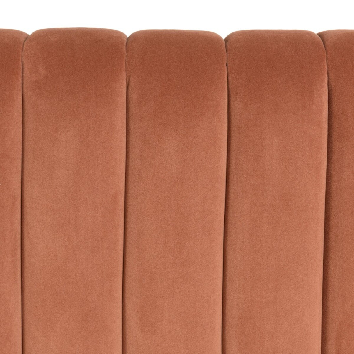 ARTHUR - Tête de lit rembourrée pour lits 160/180cm velours orange