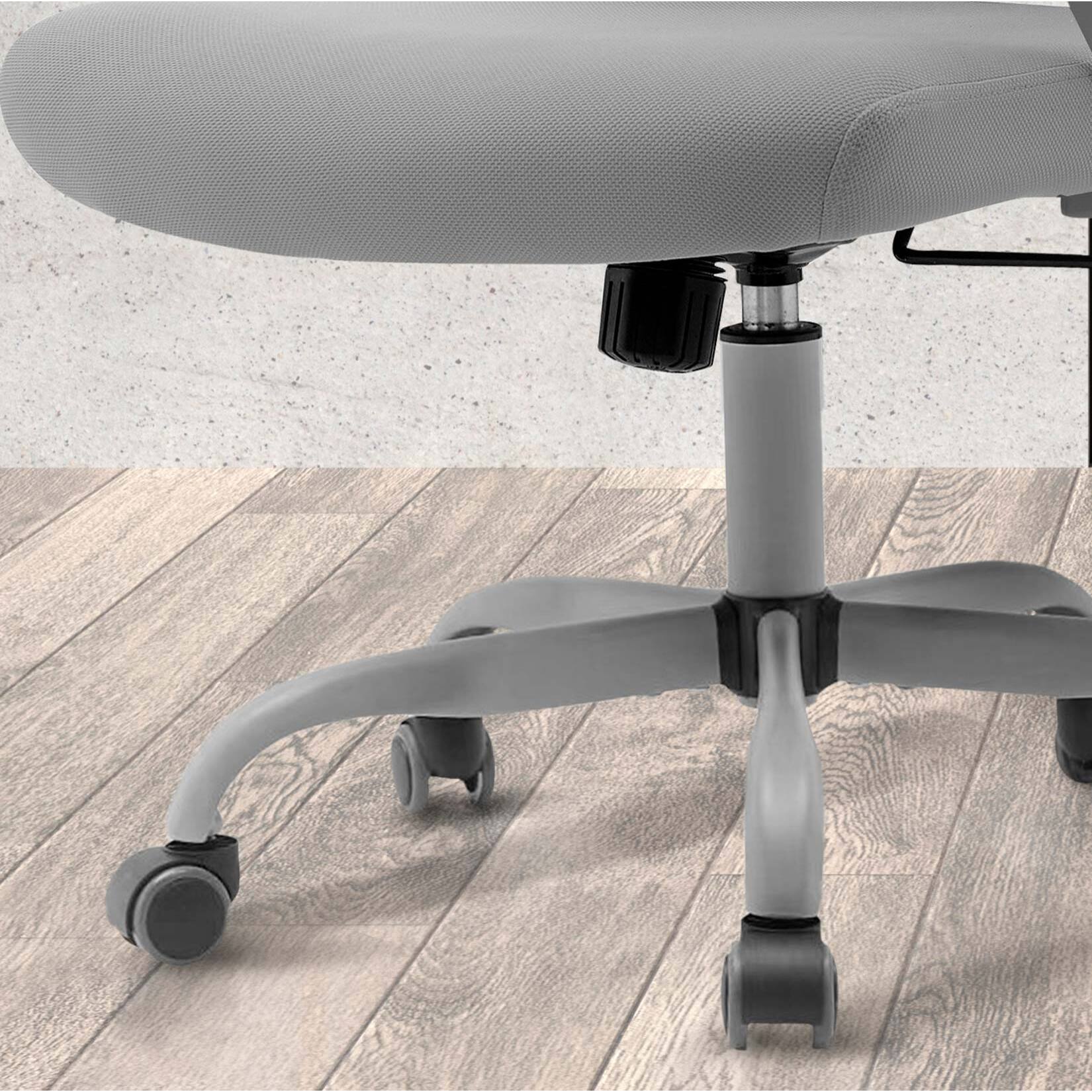 Silla de estudio Noah tela y malla gris 109x59x56 cm