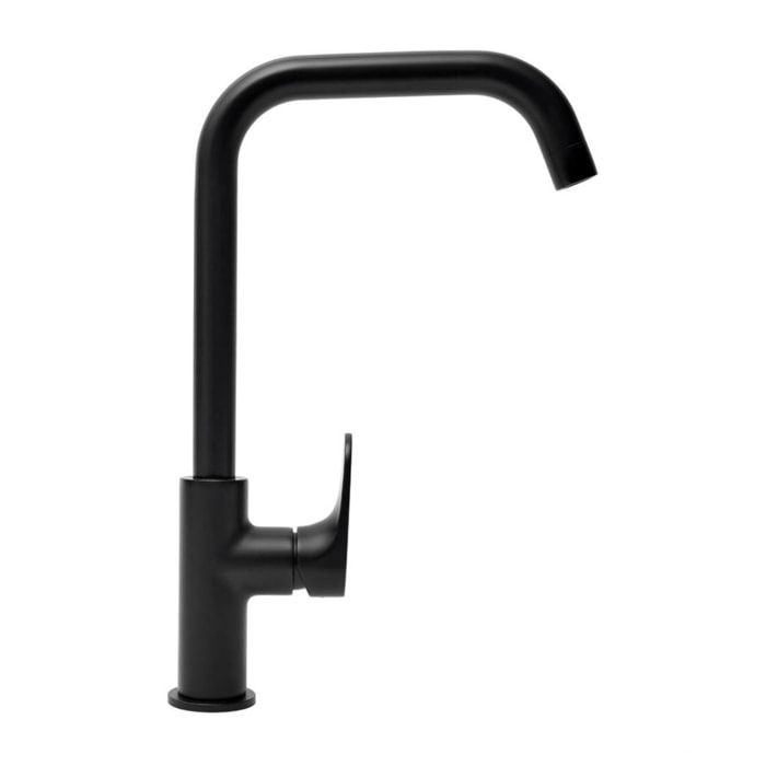 Mitigeur d'évier Swiss Aqua Technologies Dark avec bras pivotant noir SATBSDA280LC