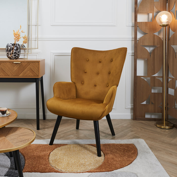 Fauteuil De Salon Giulia Jaune