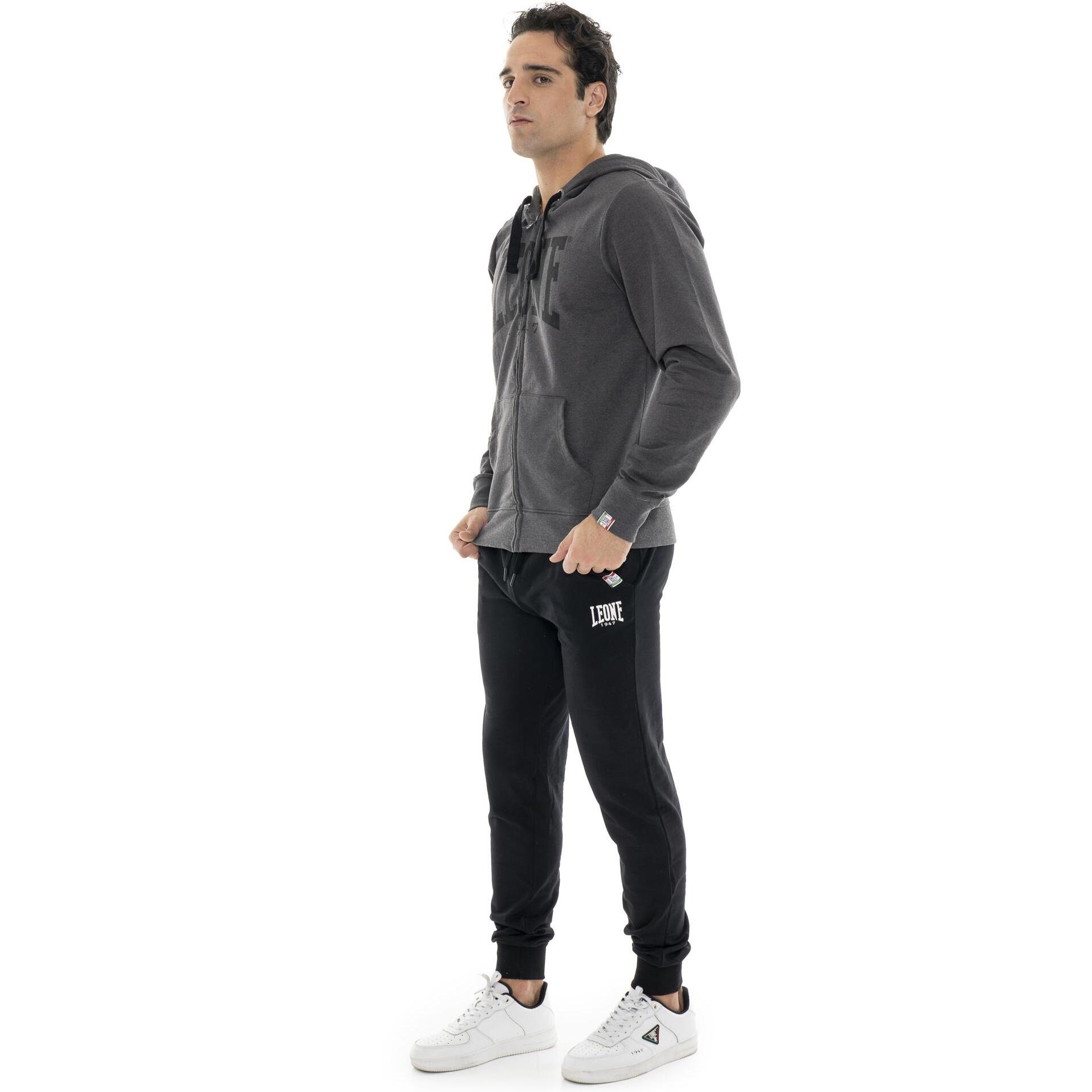 Pantalone sportivo invernale da uomo con polsino con logo piccolo "Basic"