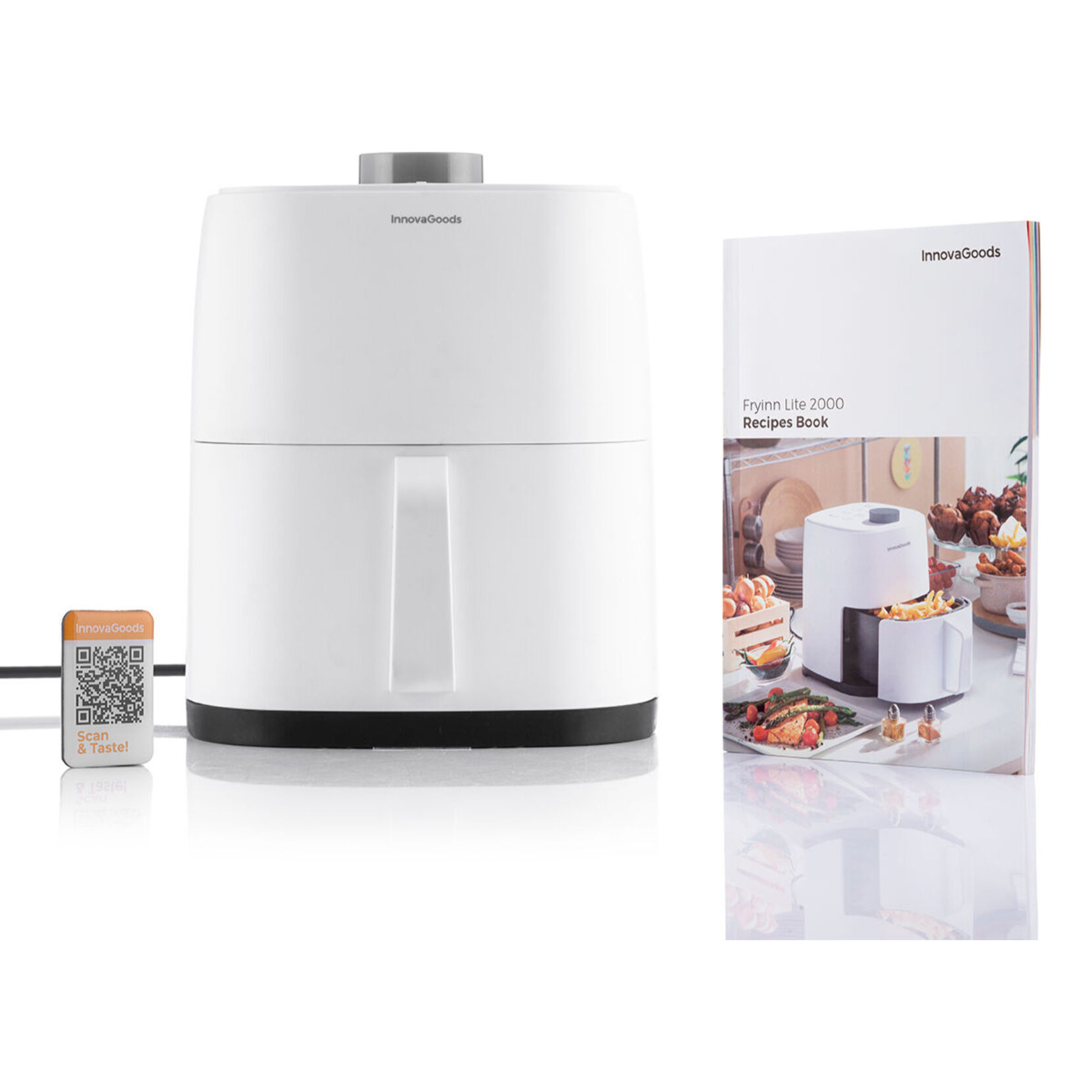 Friggitrice ad Aria InnovaGoods Fryinn Lite 2000 Bianco 1200 W 2 L