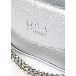 Mini borsa a tracolla metallizzata