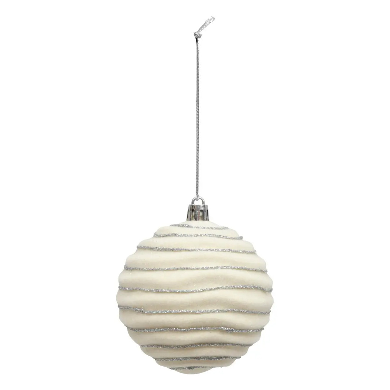 Boule de Noël pailletté vert x9 80mm