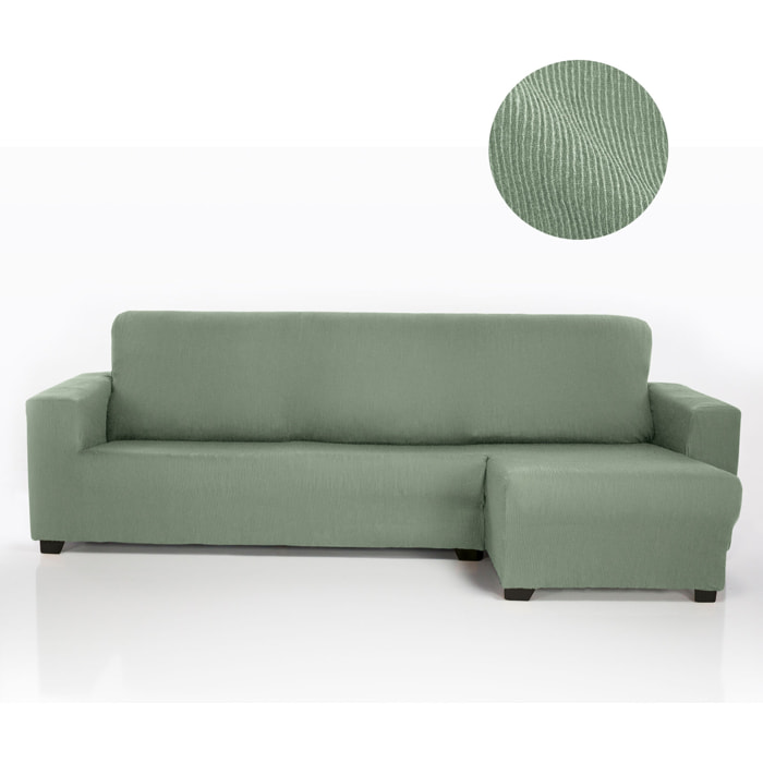 Funda ELÁSTICA para Chaise Longue deracha (visto de frente) brazo largo modelo MARCELA