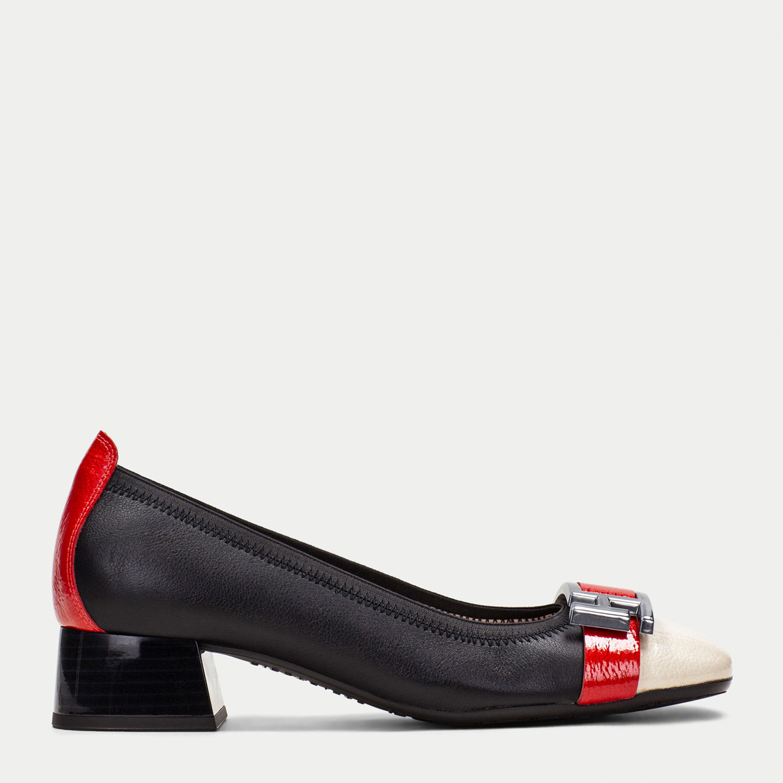 Bailarina Manila Negro milk rojo 3 cm