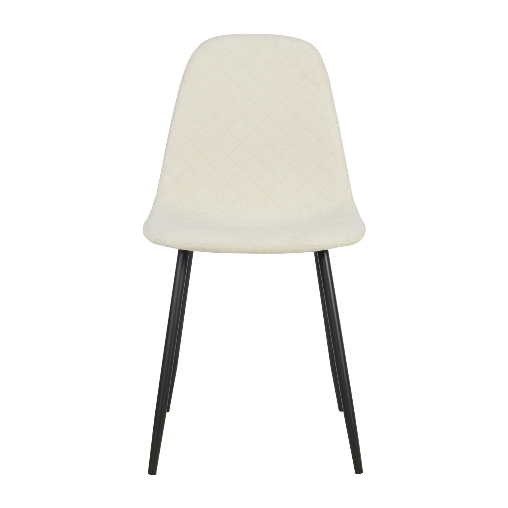 Set Da 4, Sedia New Lena Tessuto Corda Gambe Nere per soggiorno, cucina e arredo bar