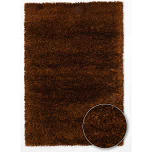 Tapis shaggy fait main motif uni HAGO