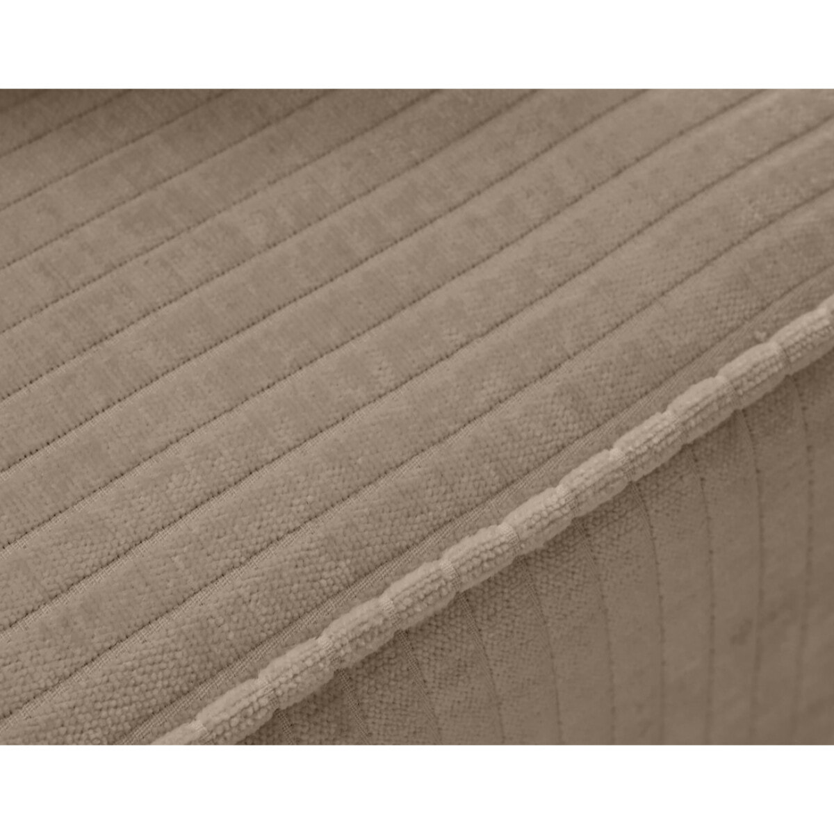 Topaze - fauteuil en velours côtelé plat - Beige