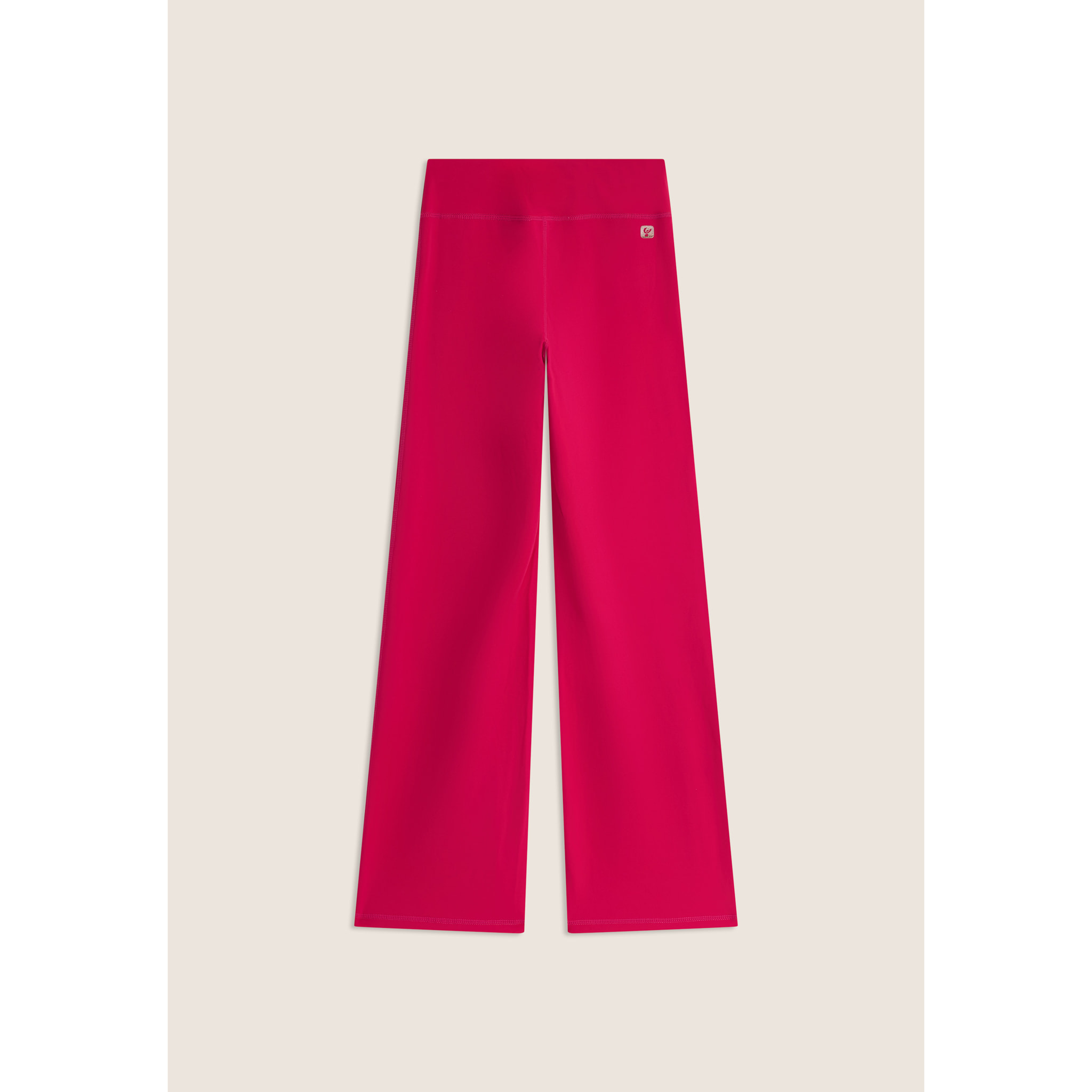 Leggings in tessuto quick dry vita alta con fondo a zampa