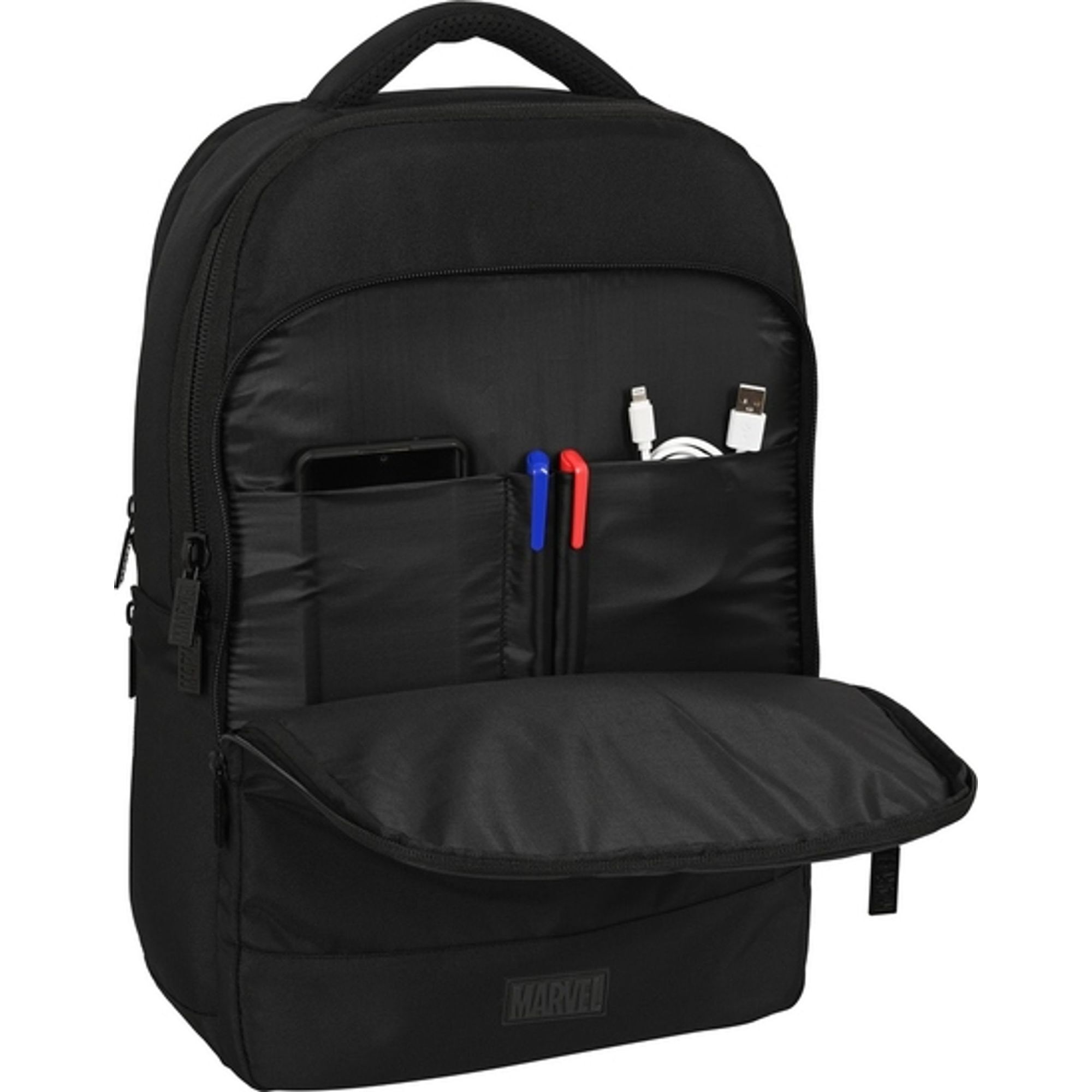 Mochila portatil 15,6"+tablet+usb capitan america teen