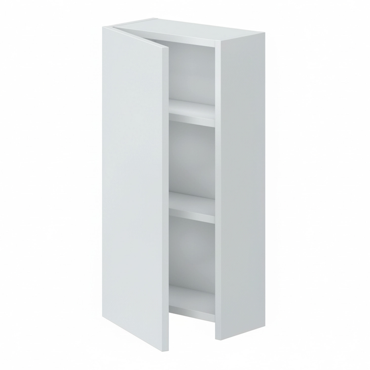 Pensile Bagno Sospeso Con Anta Reversibile 2 Ripiani Regolabili Mobile Salvaspazio Da Parete Per Bagni Moderni E Piccoli Spazi 60 x 30 x 16 Cm Bianco