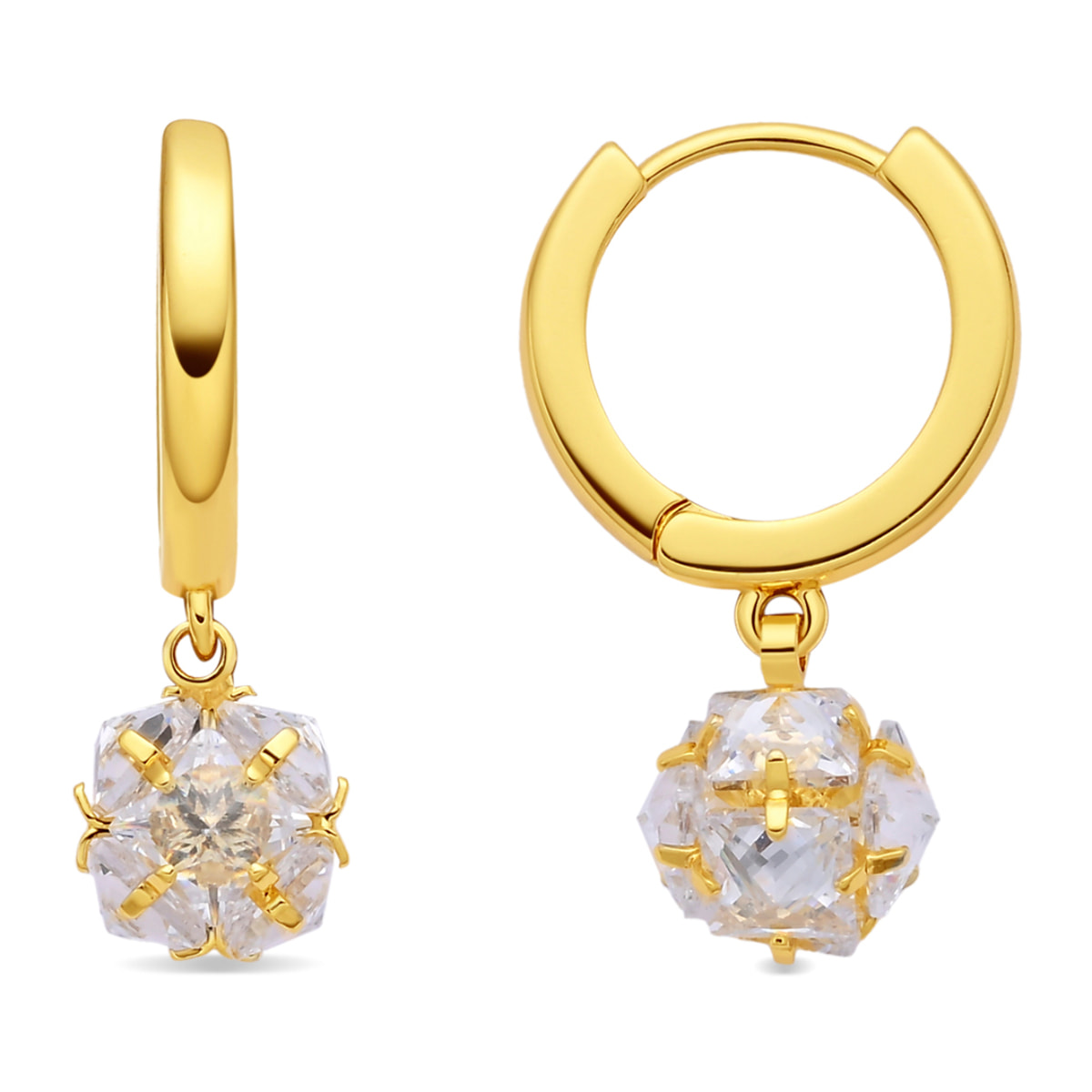 Pendientes Monrus acabado oro amarillo 18k