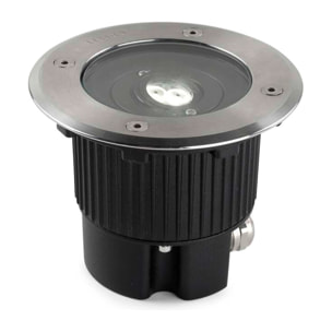 LEDS C4 Empotrable de suelo IP65-IP67 Gea Power LED Round ø130mm LED 8.9 Blanco neutro - 4000K ON-OFF Acero inoxidable AISI 316 460lm