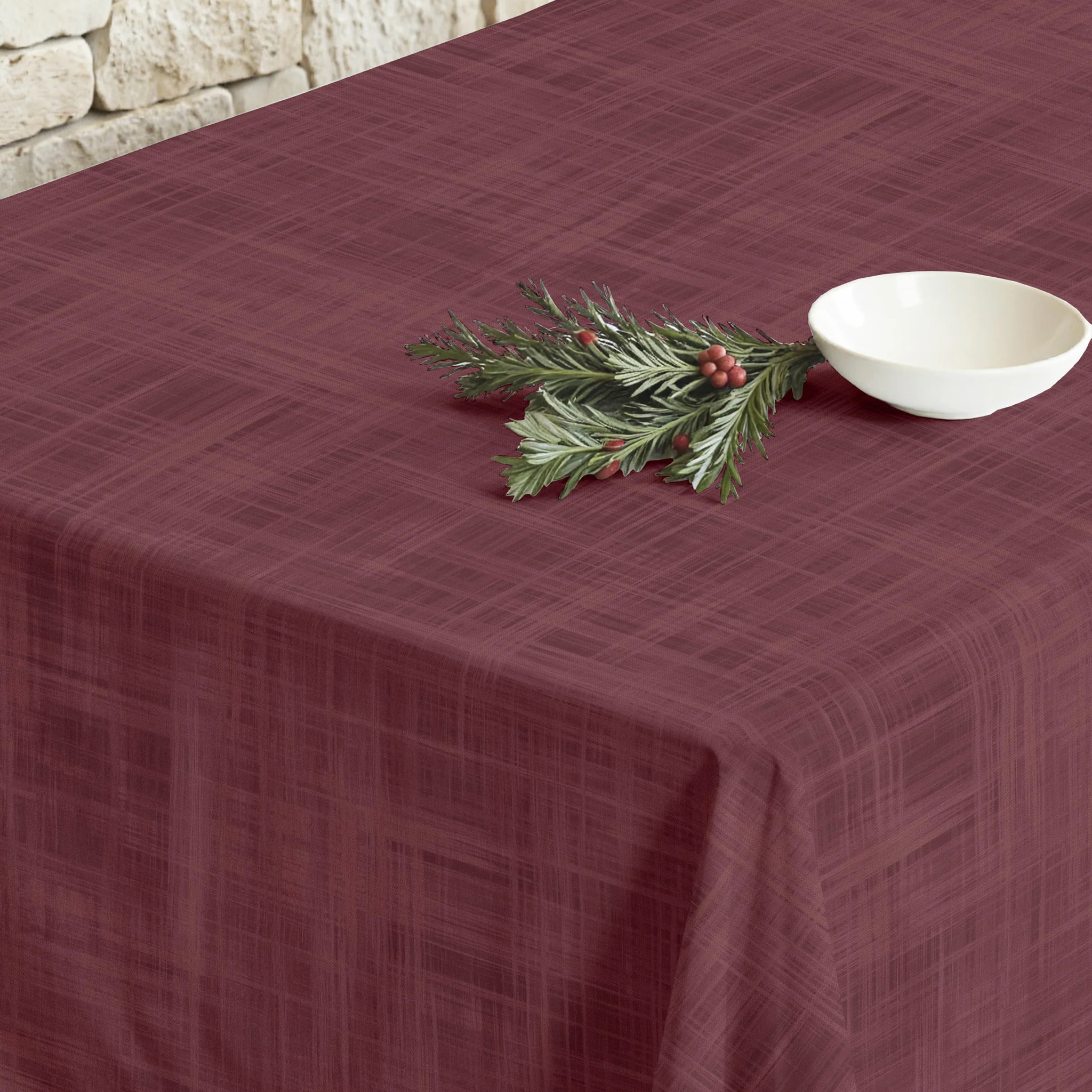 Nappe en résine Anti-tâches Christmas Burdeos