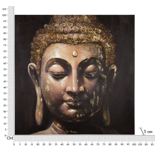 DIPINTO SU TELA BUDDHA -B- CM 100X3X100
