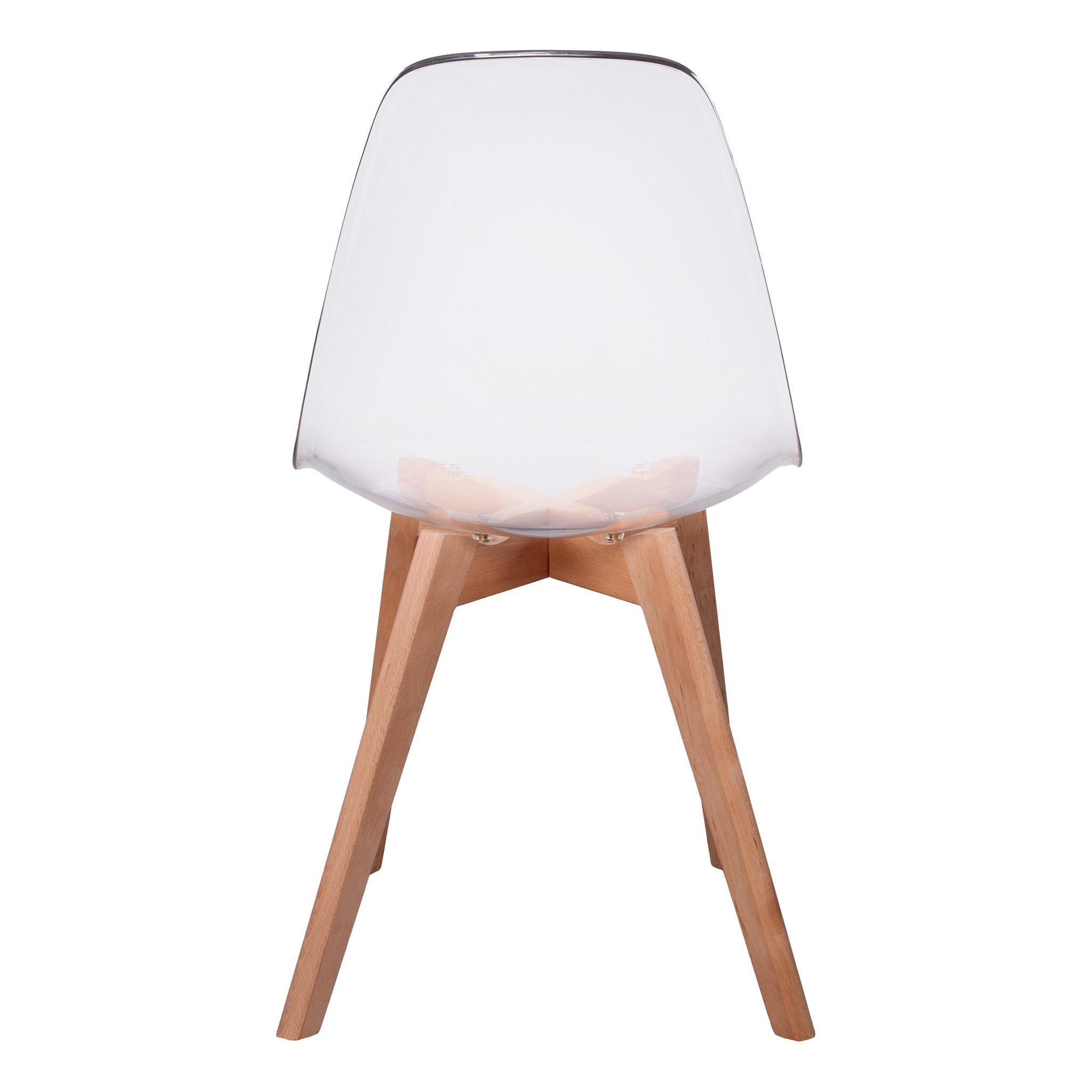 Chaise Scandinave Transparente - Lot De 2
