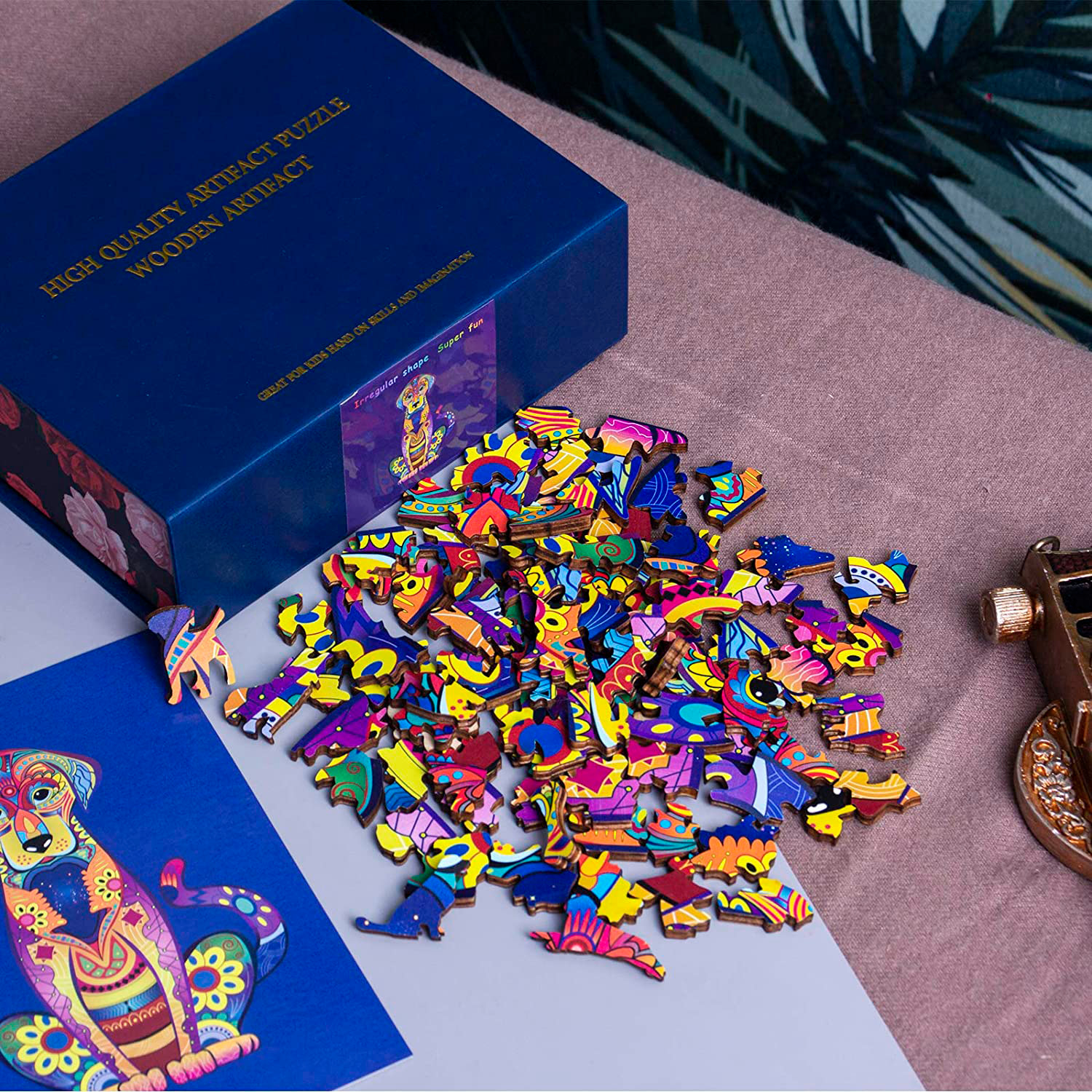 Puzle de Madera con diseño de Perro. 200 piezas.