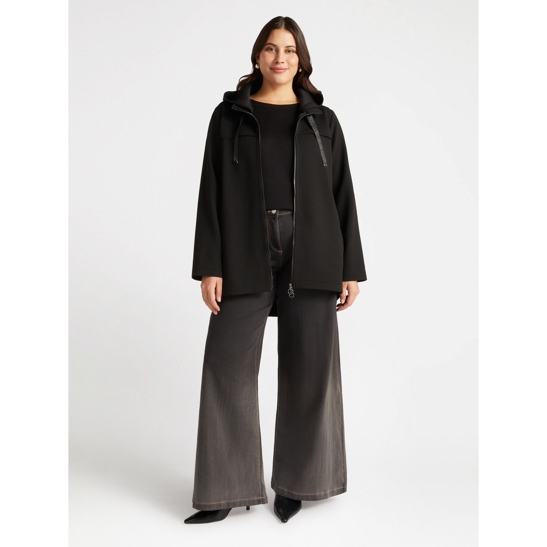 Fiorella Rubino - Parka con capucha - Negro