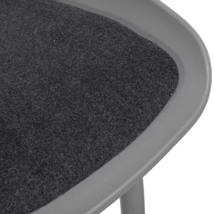 Tabouret De Bar Hella Gris - Lot De 2