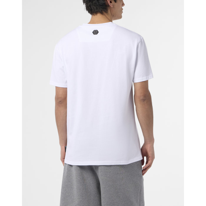 PHILIPP PLEIN Round Neck T-Shirt Skull Logo Line