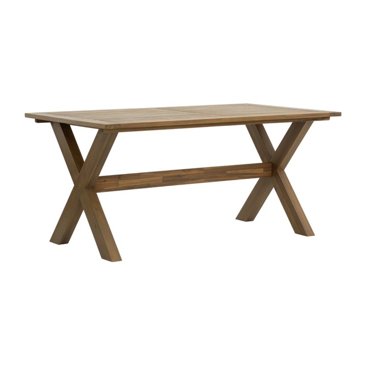 Table de jardin Jade -bois massif d'acacia-couleur naturel 160 x 75 x 90 cm