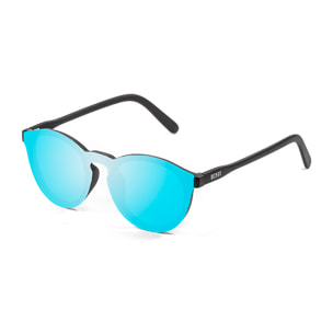 Gafas de sol OCEAN MILAN - Negro mate / Plana revo azul cielo